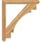 Ekena Millwork Merced Arts & Crafts Rough Sawn Bracket, Western Red Cedar, 4"W x 40"D x 44"H BKT04X40X44MRC03RWR - alternate 4